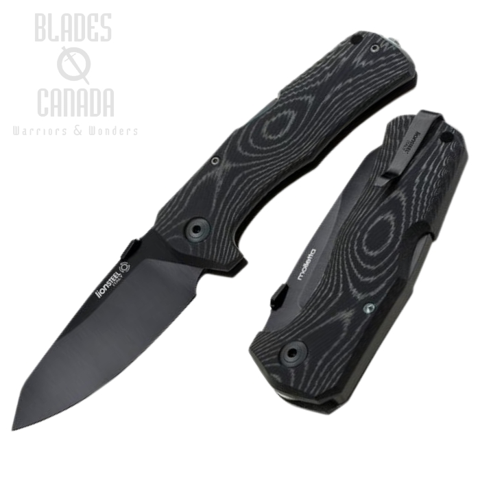 (image for) Lion Steel TM1 MB Folding Knife, Sleipner Black, Micarta Black, TM1 MB